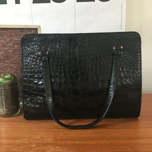 ✨STUNNING✨ vintage genuine croc bag